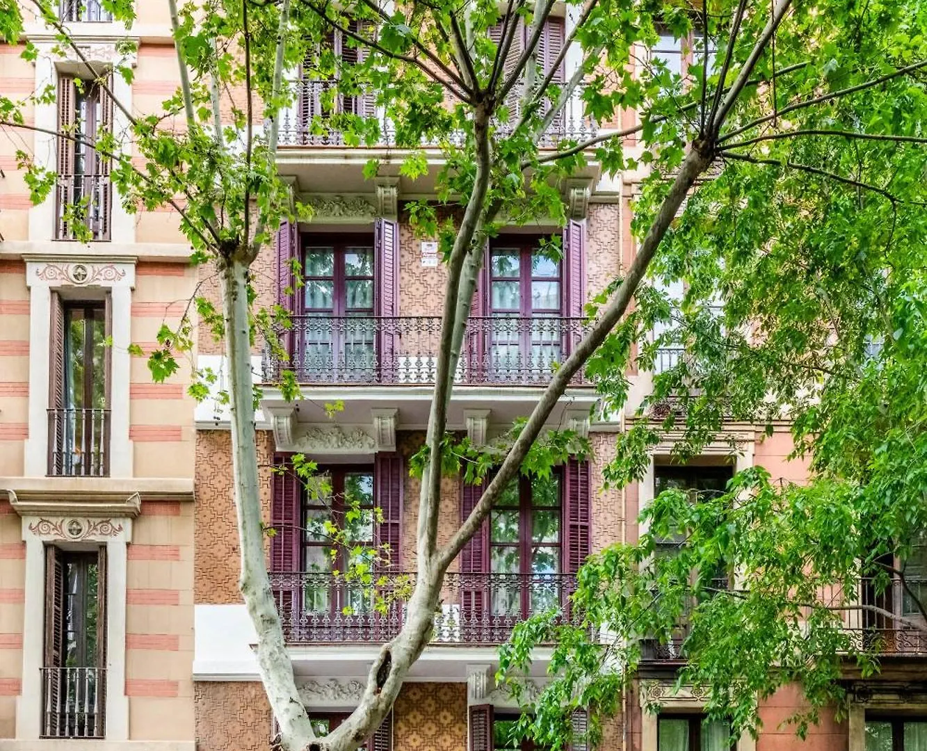 Pl Universitat Comfortable 3Bd With Private Patio Barcelona Apartment
